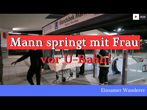 Mann packt Frau und wirft sich mit ihr vor U-Bahn! Beide tot!