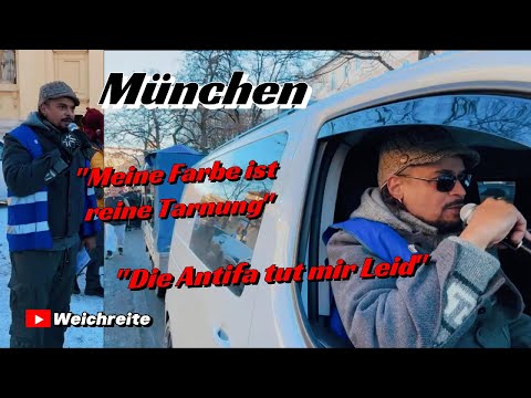 „Meine Farbe ist reine Tarnung“ „Die Antifa tut mir Leid“ München 3.1.26