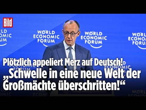 MERZ IN DAVOS: Plötzlich richtet er sich an die Deutschen! Bundeskanzler setzt auf Stärke!