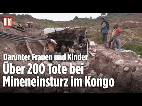 MINENEINSTURZ IM KONGO: Über 200 Tote bei Coltan-Abbau ‒ Darunter Frauen und Kinder