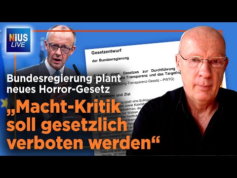 Neues Gesetz bedroht Meinungsfreiheit – Steinhöfel warnt vor Zensur! | NIUS Live vom 06. Januar 2026