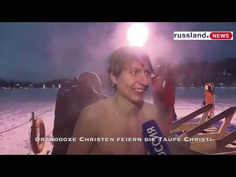 Orthodoxe Christen feiern die Taufe Christi Orthodoxe Christen feiern die Taufe Christi