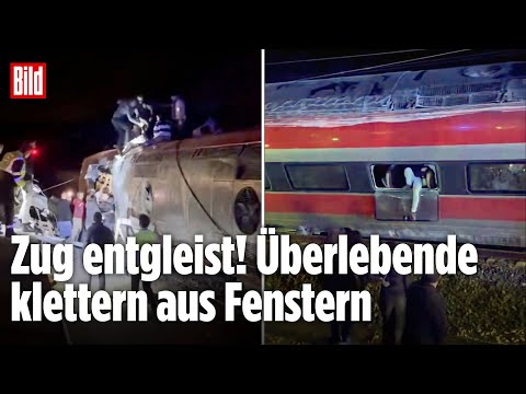 SCHOCK IN SPANIEN: Hochgeschwindigkeitszug kollidiert – Tote, Verletzte nach Entgleisung in Córdoba
