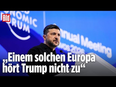 SELENSKYJ SPRICHT KLARTEXT nach Davos-Treffen mit dem US-Präsidenten Donaldd Trump
