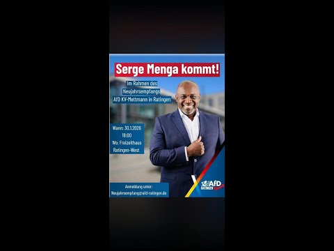 Serge Menga AfD Neujahrsempfang Ratingen 30.1.26