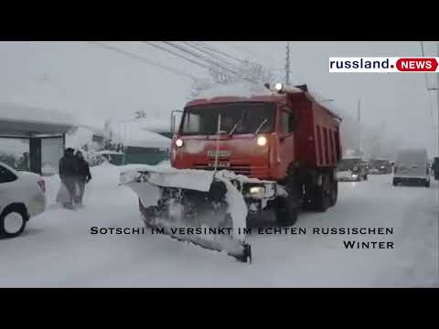 Sotschi versinkt im echten russischen Winter Sotschi versinkt im echten russischen Winter