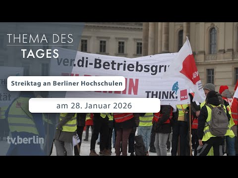 Streiktag an Berliner Hochschulen – am 28. Januar 2026