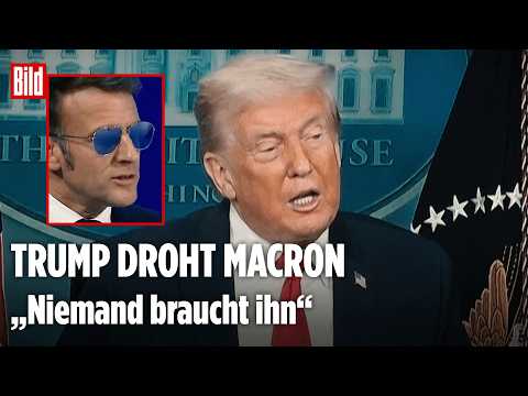 TRUMP VS. MACRON: US-Präsident droht Frankreich mit höheren Zöllen