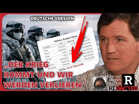 Tucker Carlsons Wahrheitsbombe: „Der Krieg kommt und wir werden verlieren“ (Redacted News – Deutsch) Tucker Carlsons Wahrheitsbombe: „Der Krieg kommt und wir werden verlieren“ (Redacted News – Deutsch)