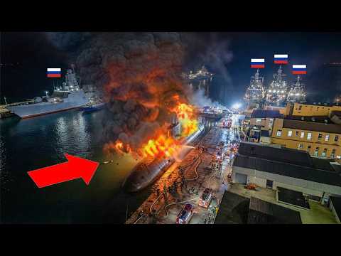Ukrainian Drones STRIKE B Port Line for Hours…—Then 500kg Bomb Meet Massive 3000-Ton Submarine Ukrainian Drones STRIKE B Port Line for Hours…—Then 500kg Bomb Meet Massive 3000-Ton Submarine