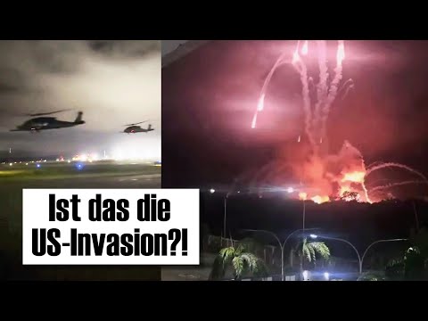 USA greifen Venezuela an! Explosionen und Hubschrauber über Caracas! USA greifen Venezuela an! Explosionen und Hubschrauber über Caracas!