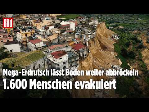 ABGRUND WÄCHST: Niscemi verliert den Boden – Häuser drohen in Tiefe zu stürzen