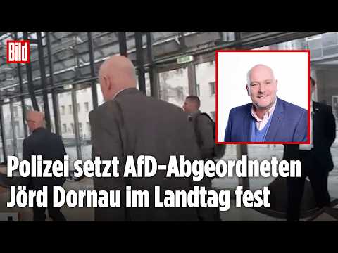 AFD-EKLAT IM LANDTAG: Polizei setzt AfD-Abgeordneten Dornau fest
