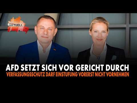 AfD setzt sich vor Gericht durch – Verfassungsschutz darf Einstufung vorerst nicht vornehmen