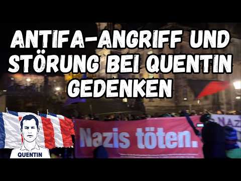 Antifa-Angriff und Störung bei Trauerdemo für ermordeten Patrioten Quentin in Dresden | 23.02.2026