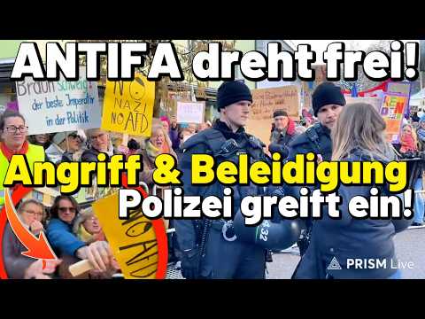 ANTIFA dreht frei 💥 Angriff, Beleidigungen, Polizei greift ein – Björn Höcke in Bayern I Interviews