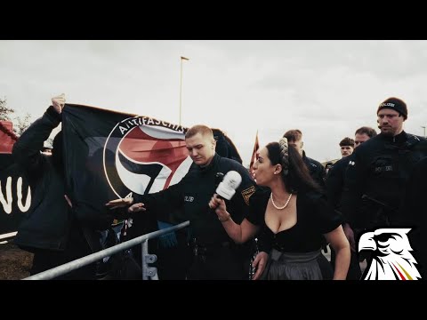 ANTIFA rastet aus, als DK-Reporterin Gabrielle Mailbeck sie nach dem getöteten Quentin befragt!