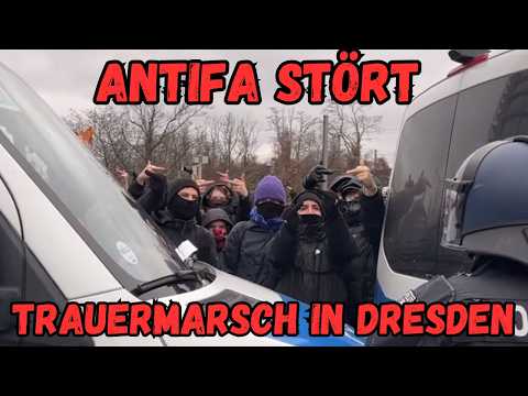 Antifas wollen Trauerzug für Bombenopfer in Dresden stören | 14.02.2026