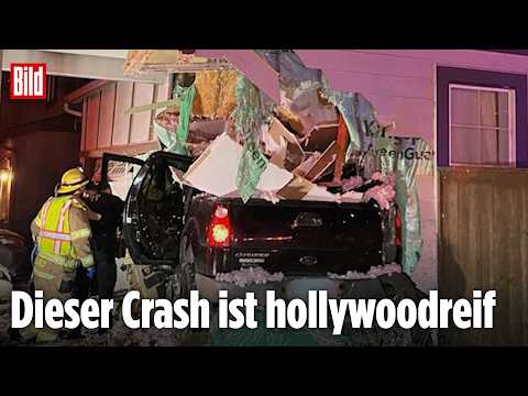 Auto-Unfall in Oregon: Video zeigt unglaublichen Crash – Insassen überleben wie durch Wunder