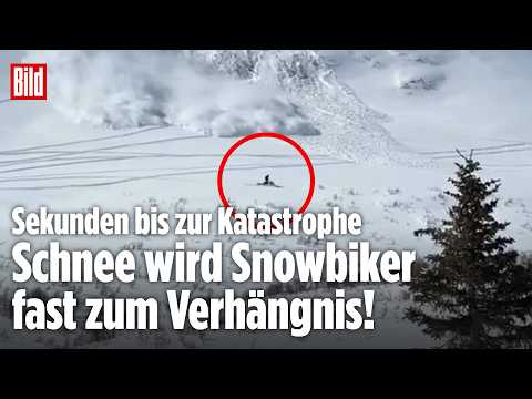 COLORADO: Wintersportler fast von gewaltiger Lawine verschluckt! Flucht vor den Schneemassen!