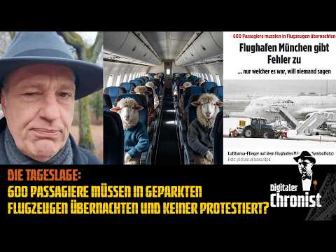 Die Tageslage: 600 Passagiere müssen in geparkten Flugzeugen übernachten und keiner protestiert?