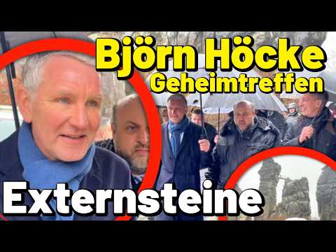 EXKLUSIV! 💥 Björn Höcke Geheimtreffen an den Externsteinen! Antifa flippt aus & greift sein Auto an!
