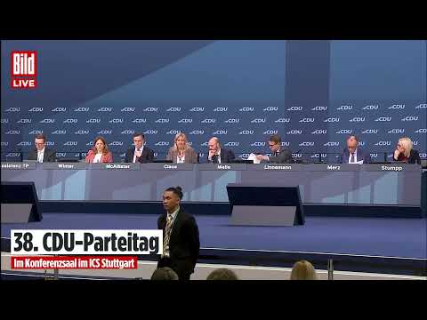 🔴 38. CDU-Parteitag live aus Stuttgart