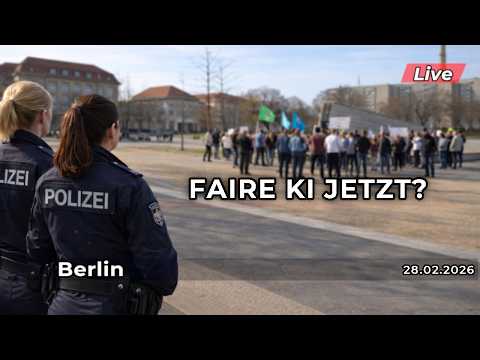 🔴 Live: Demonstration für faire KI-Regeln in Berlin – Beobachtung vor Ort