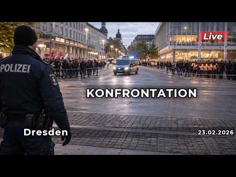 🔴 Live: Protest gegen Gedenkmarsch – Lage vor Ort