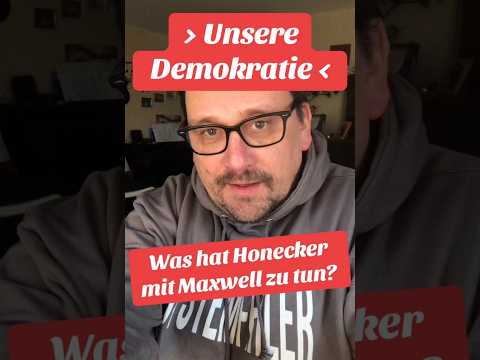 🔴 „Unsere Demokratie“- Missbrauch seit d. Weimaer Republik + Was hatte Honecker mit Maxwell zu tun?