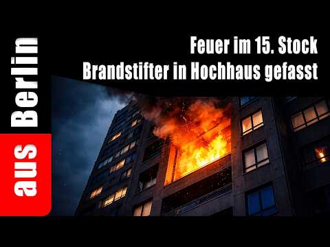 Feuer im 15. Stock – Brandstifter in Hochhaus gefasst