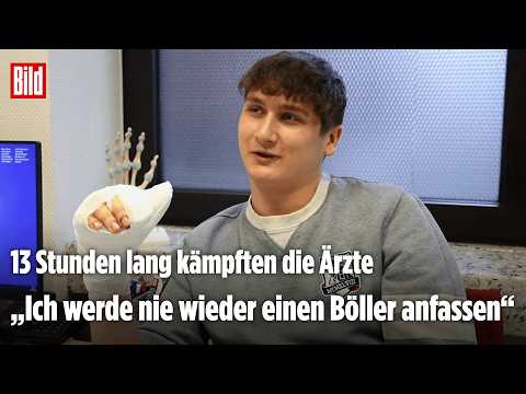 FEUERWERK-UNFALL AN SILVESTER: Klaudiusz (17) verliert fast die Hand