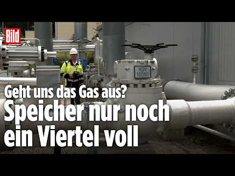 Gasknappheit in Deutschland: Speicher auf neuem Tiefstand