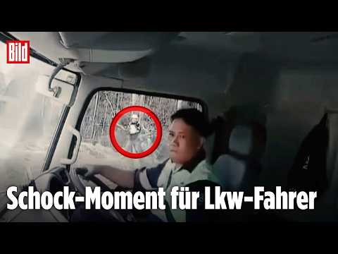 GEFAHR IM BERGBAU: Lkw-Fahrer entkommt tödlichem Erdrutsch in Indonesien GEFAHR IM BERGBAU: Lkw-Fahrer entkommt tödlichem Erdrutsch in Indonesien