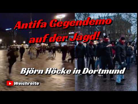 Gegendemo auf der Jagd! Björn Höcke in Dortmund & Antifa Gegendemo 22.2.26