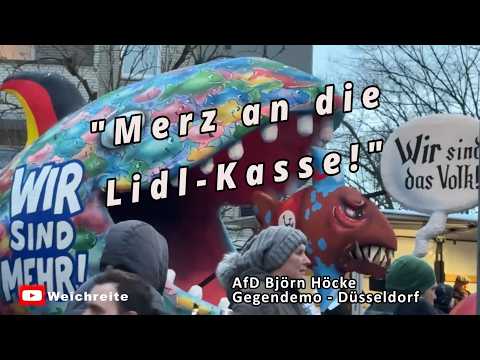 Gegendemo Kunst AfD Düsseldorf, Björn Höcke 23.2.26