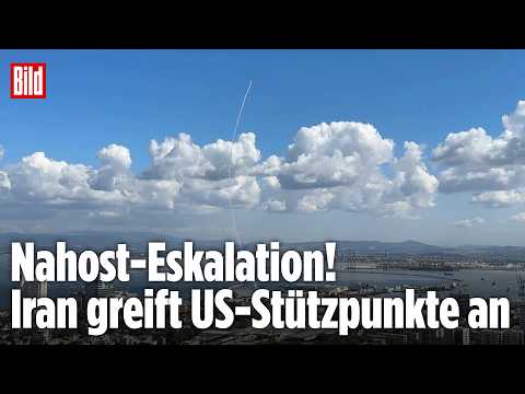 GEGENSCHLAG AUS TEHERAN: Iran greift US-Stützpunkte an – Raketenalarm nahe Haifa