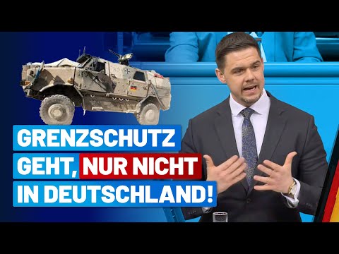Hannes Gnauck kritisiert die Doppelmoral der Regierung beim Grenzschutz! – AfD-Fraktion im Bundestag