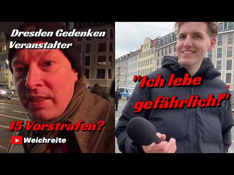 „Ich lebe gefährlich!“ Marcant Dresden Gedenken 14.2.26 Veranstalter Lutz Giesen @vollmarcant