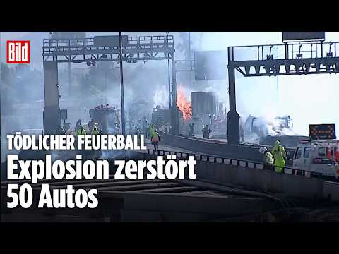 INFERNO AUF AUTOBAHN IN CHILE: Vier Tote nach Lkw-Unfall