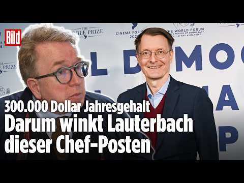 Karl Lauterbach winkt plötzlich neuer Spitzenjob in der Schweiz | Vertraulich