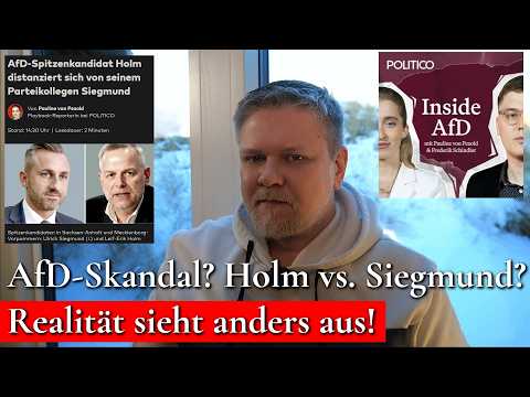 Leif-Erik Holm distanziert sich von AfD Kollegen Ulrich Siegmund – oder etwa nicht?