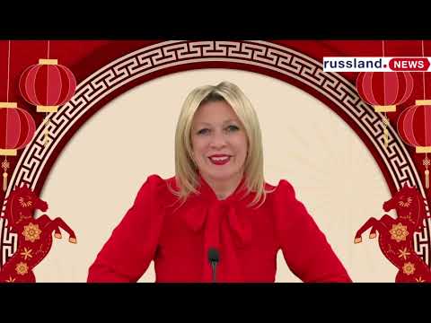 Maria Sacharowa gratuliert zum Jahr des Pferdes