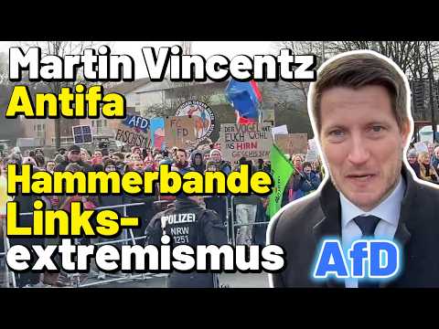 Martin Vincentz über ANTIFA, Linksextremismus, Hammerbande & Maja T Interview AfD Kundgebung Münster