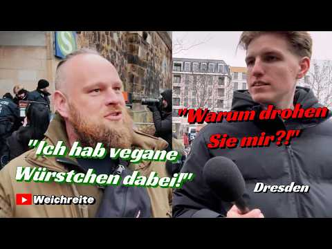 Max Schreiber @vollmarcant Dresden Gedenken & Antifa „Widersetzen“ Gegendemos 14.2.26