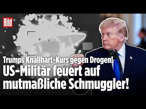 MILITÄREINSATZ IN DER KARIBIK: Donald Trump lässt mutmaßliches Drogenboot bombardieren – Drei Tote!