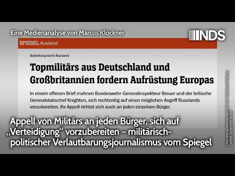 Militärs appelieren an Bürger, sich auf „Verteidigung“ vorzubereiten –  Verlautbarungsjournalismus