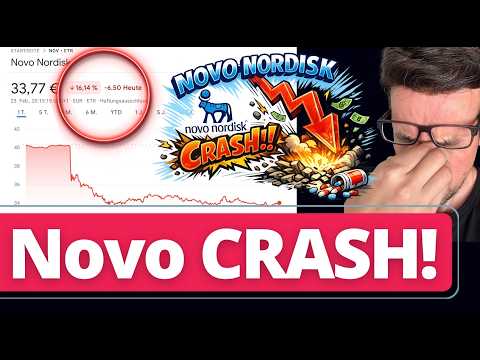 Novo Nordisk CRASH: – 16% Allein heute! Darum kaufe ich jetzt!