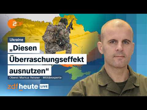 Oberst Reisner: Was der Starlink-Ausfall an der Front für die Ukraine verändert hat | ZDFheute live Oberst Reisner: Was der Starlink-Ausfall an der Front für die Ukraine verändert hat | ZDFheute live