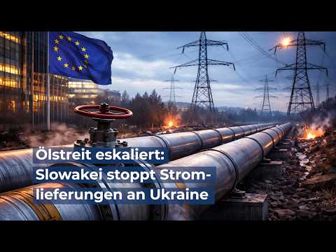 Ölstreit eskaliert: Slowakei stoppt Stromlieferungen an Ukraine
